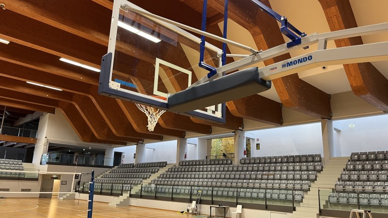 Impianto basket presso Opera Universitaria di Trento