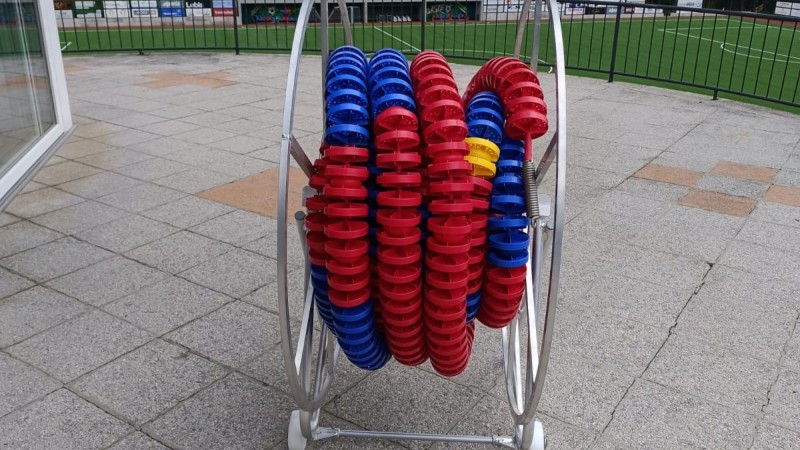 Swimming lines 25m + Aluminum Cable Reel Cart at Klobenstein/Ritten
