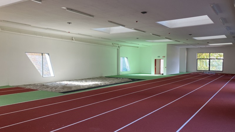 Running track indoor Trento