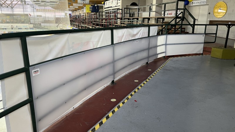 Plexiglas protection ice stadium Appiano