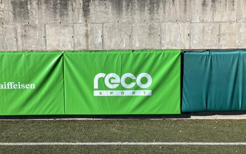 Prallschutz inklusive Aufdruck Sportplatz Barbian