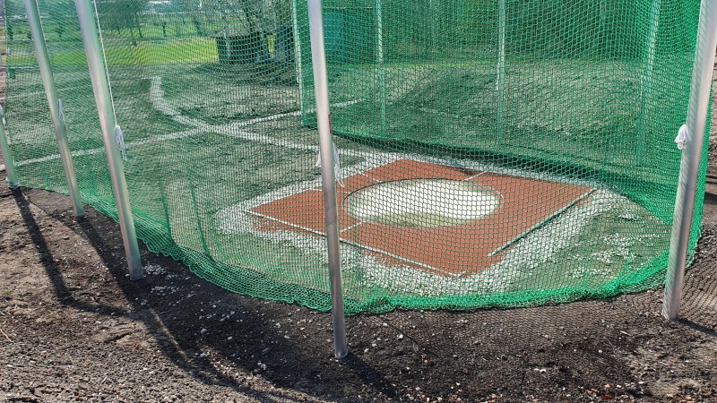 Shot put facility at Brunico.