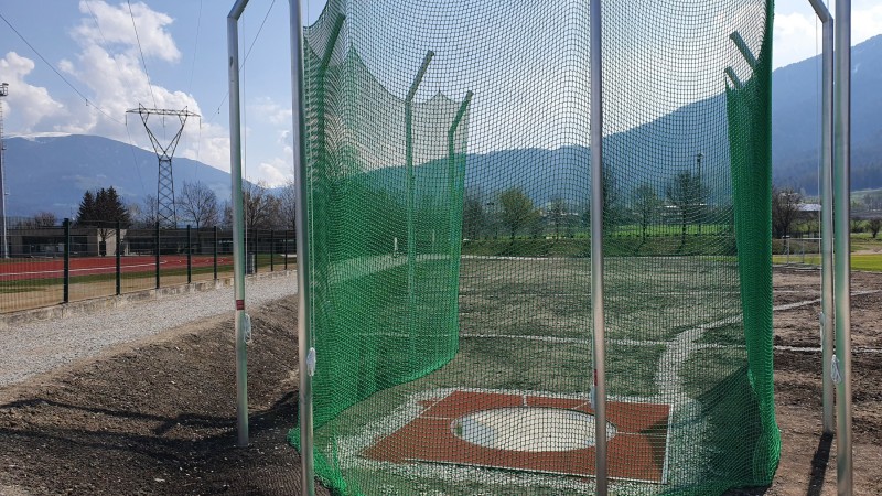 Shot put facility at Brunico.