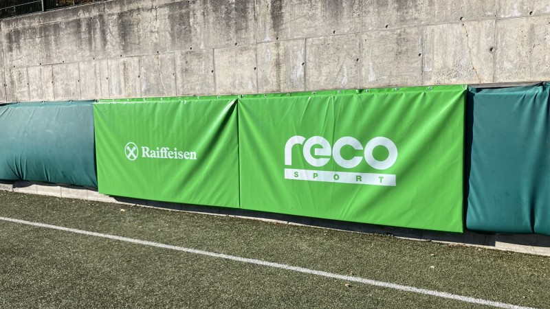 Protezione antiurto con stampa alla zona sportiva di Barbiano