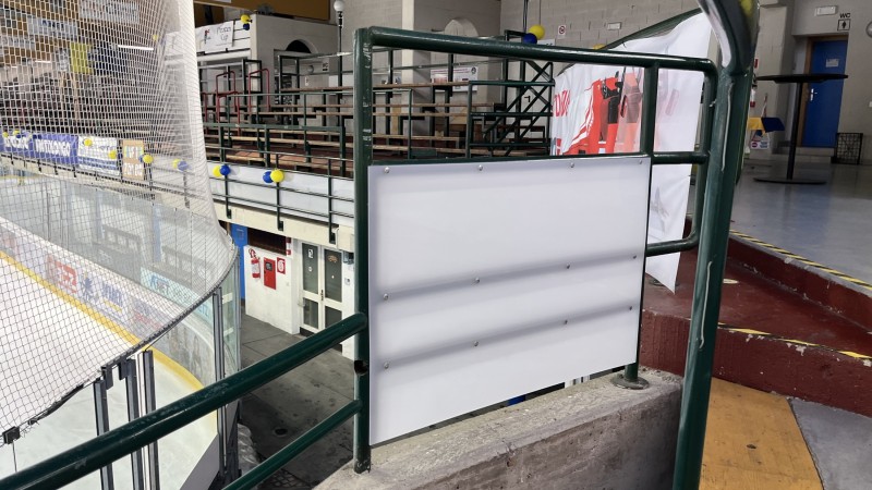 Protezione plexiglass palaghiaccio Bolzano