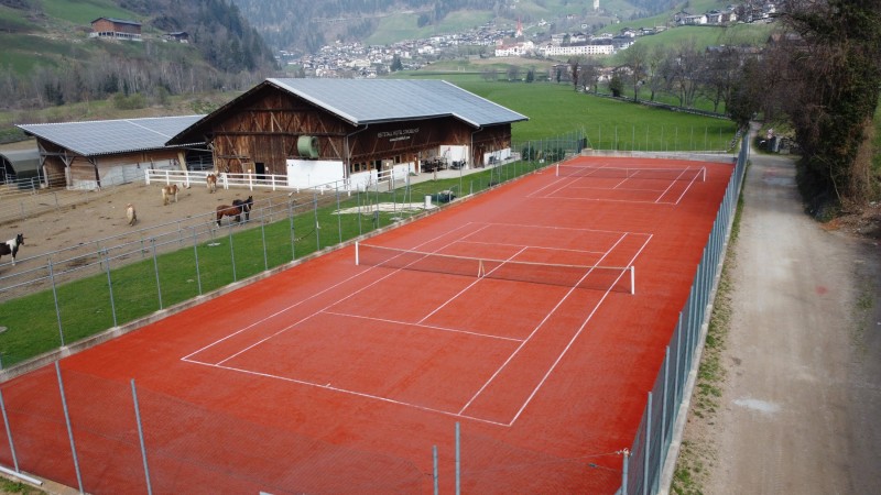 RedCourt Tennis courts at the Hotel Stroblhof****