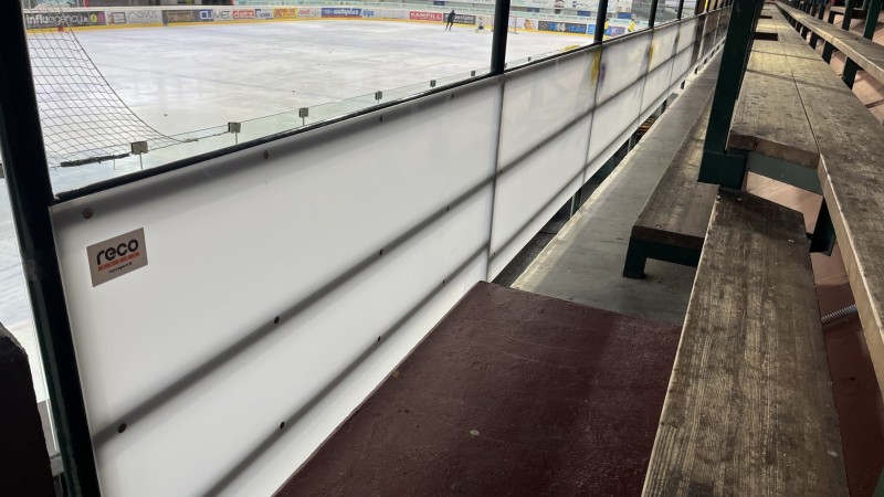 Plexiglas Schutz Eisstadion Eppan
