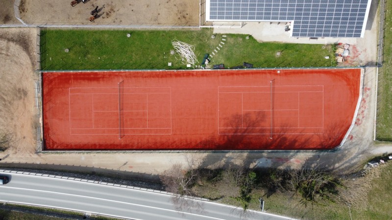 RedCourt Tennis courts at the Hotel Stroblhof****