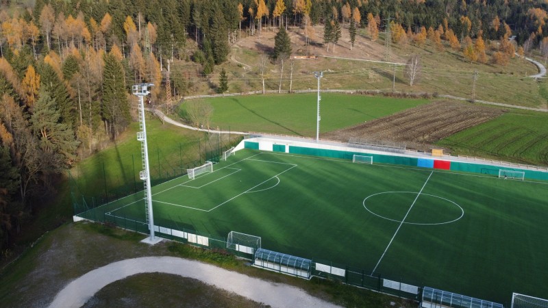 Football pitch in Teodone (Brunico)