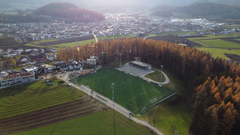 Football pitch in Teodone (Brunico)
