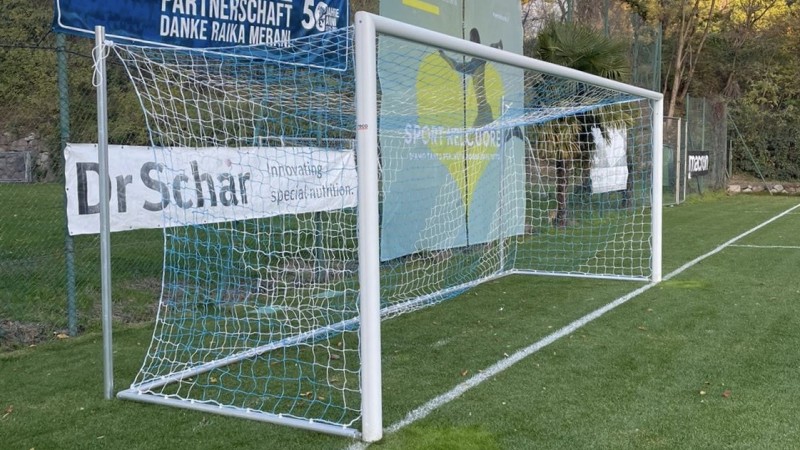 Football goals FC Obermais sports ground LAHN