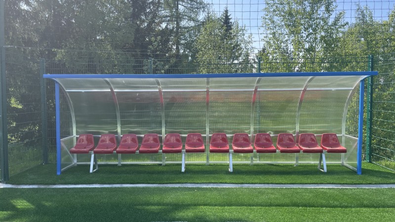 Impact protection for players' benches Collepietra