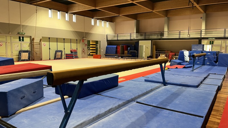 Replacement Balance Beam Covers at the Palasport Bolzano