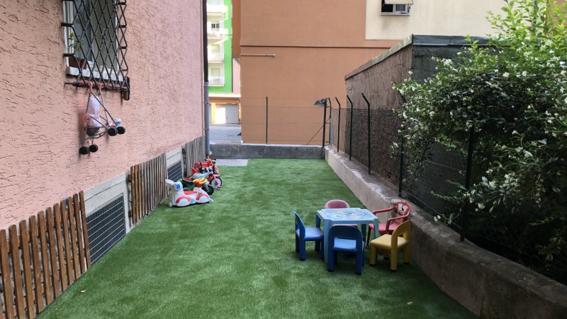 Begrünung Kindergarten in Bozen.