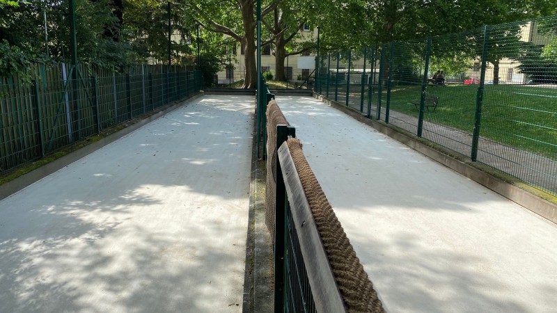 Manutenzione straordinaria dei  campi da bocce a Bolzano