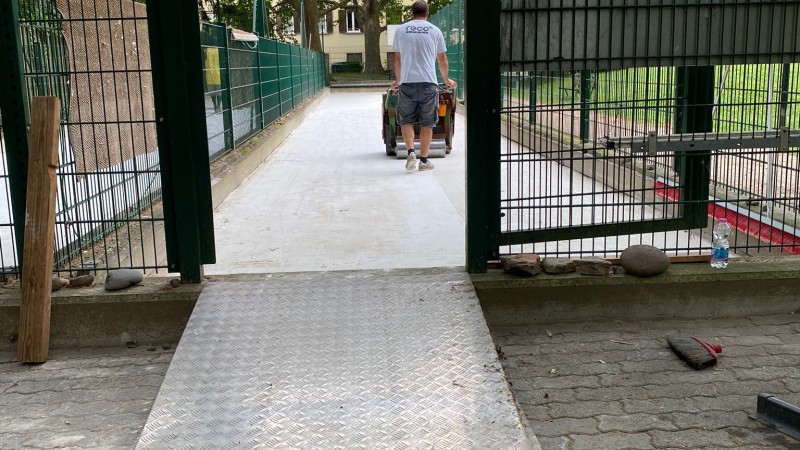Manutenzione straordinaria dei  campi da bocce a Bolzano