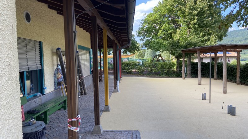 Pavimento anticaduta San Giuseppe al Lago