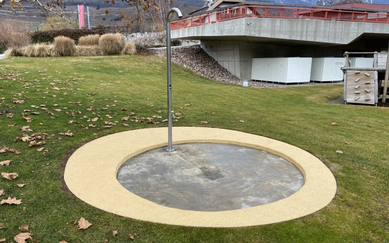 Fallschutzboden im Lido am Kalterer See