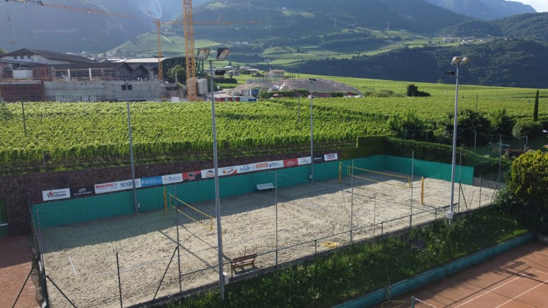 Prallschutz Beachvolley Tramin