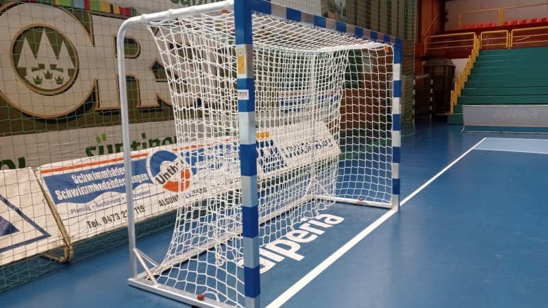 Handballtore aus Aluminium vollverschweißt Turnhalle Brixen